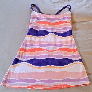 🩷🧡💜Lululemon Strappy Tank Top Size 4 Orange Purple White